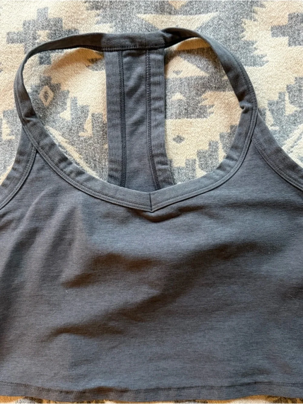 Spacedye On The Up cropped tank.